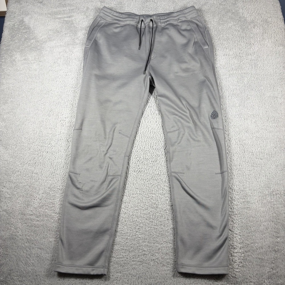 Stio Turpin Fleece Jogger Pants Micro Fleece 2107 Gray Mens Large Poly Straight